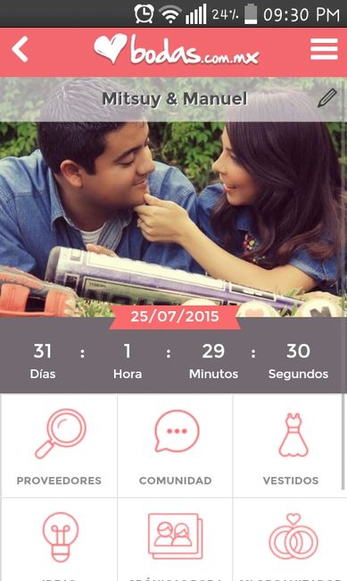 ¿cuántos dias para la boda? - 1