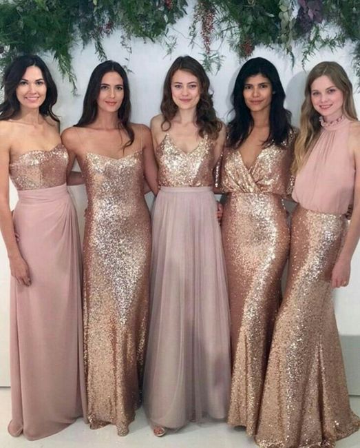 Vestidos bridesmaids, Rosè gold 💕🌹 2