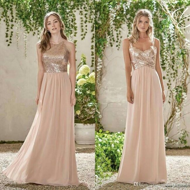 Vestidos bridesmaids, Rosè gold 💕🌹 5