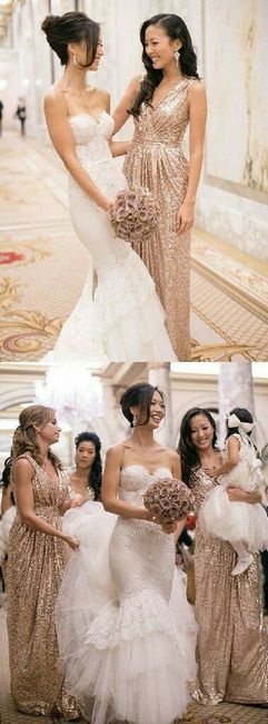 Vestidos bridesmaids, Rosè gold 💕🌹 12