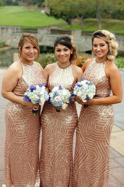 Vestidos bridesmaids, Rosè gold 💕🌹 14