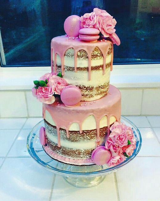 Pasteles con Macarons  💕🦄 4