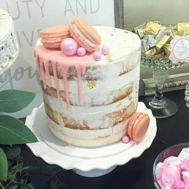 Pasteles con Macarons  💕🦄 5