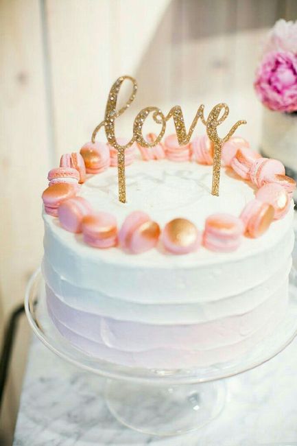 Pasteles con Macarons  💕🦄 6