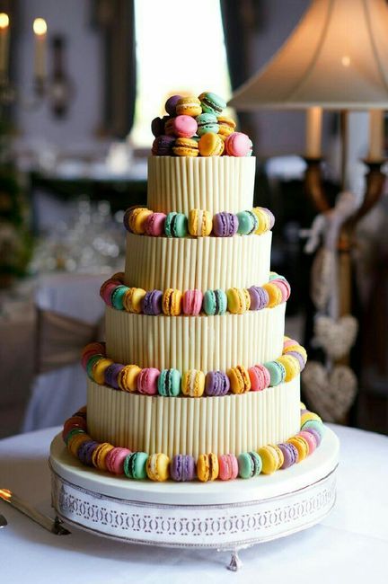 Pasteles con Macarons  💕🦄 8