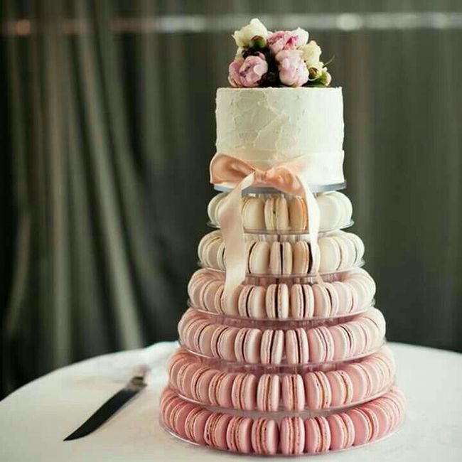 Pasteles con Macarons  💕🦄 11