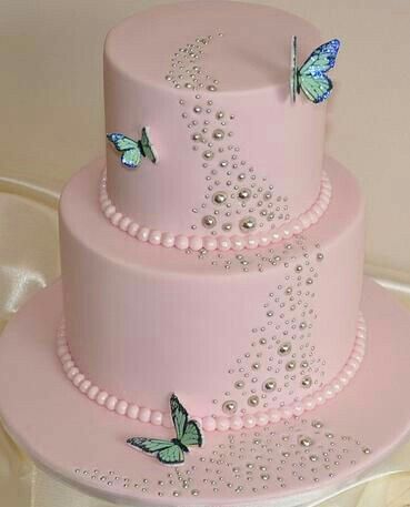 Pasteles con mariposas 🐛💕 4
