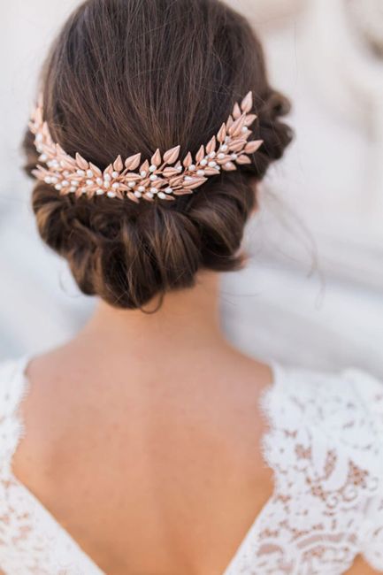 Hermosos tocados hojas de laurel 🌿🌿👰🏻 12