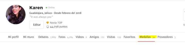 Te vas a Mi Perfil y se ahí te sañen las opciones, seleccionas la que dice "Mis medallas" y te salen