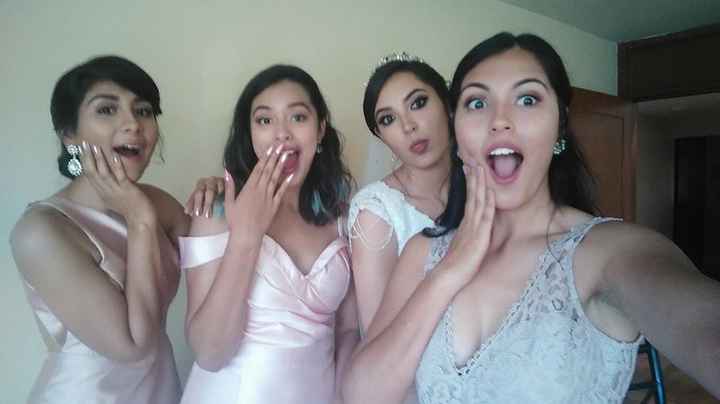 la selfi con mis hermanas 