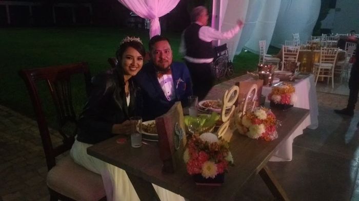 disfrutando la cena