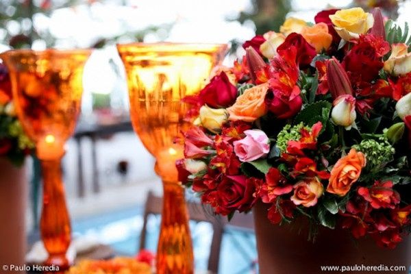 Decoración bodas vino/dorado.