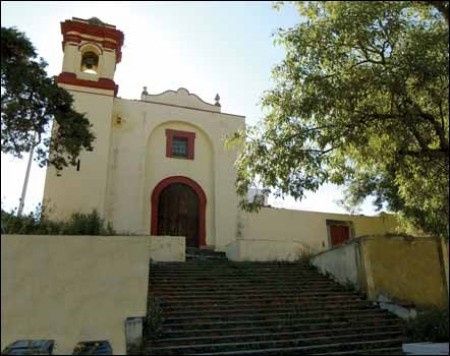 Capilla del Cristo de buen vecino en Tlaxcala.