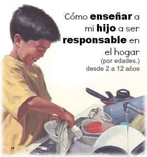 Cómo enseñar a mi hijo a ser responsable en el hogar por edad.