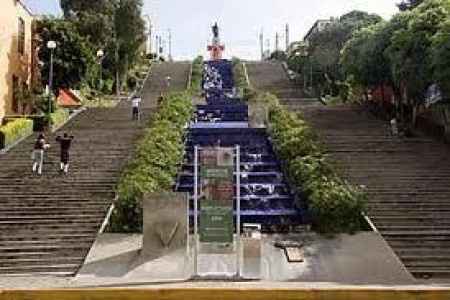 Escalinata de los Héroes en Tlaxcala, Tlaxcala.