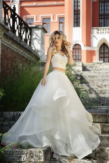 Vestido de novia ... dos piezas 4