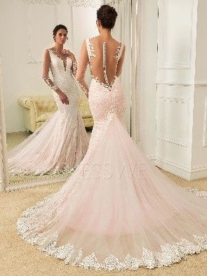 14 vestidos de novia color blush 6