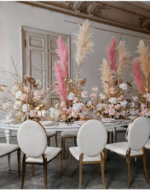 En tendencia y romántico: Pampas grass rosas para tu boda 5