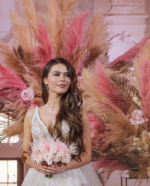 En tendencia y romántico: Pampas grass rosas para tu boda 8
