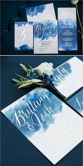 Invitaciones en azul 3
