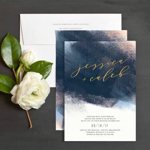 Invitaciones en azul 4