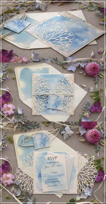 Invitaciones en azul 5