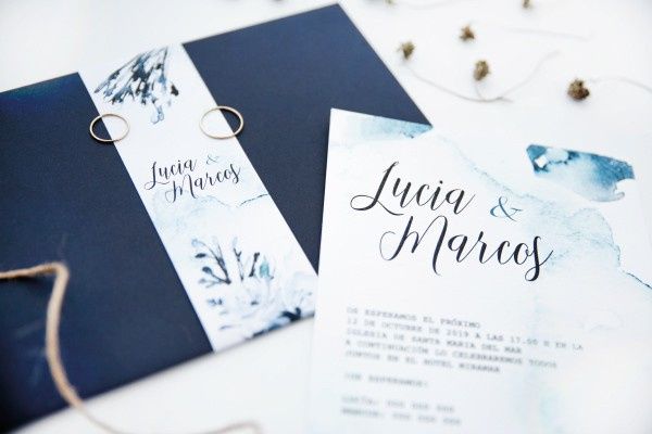Invitaciones en azul 6