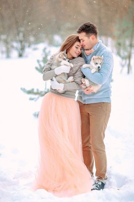 Look para tu sesión pre boda: Faldas de tul 1