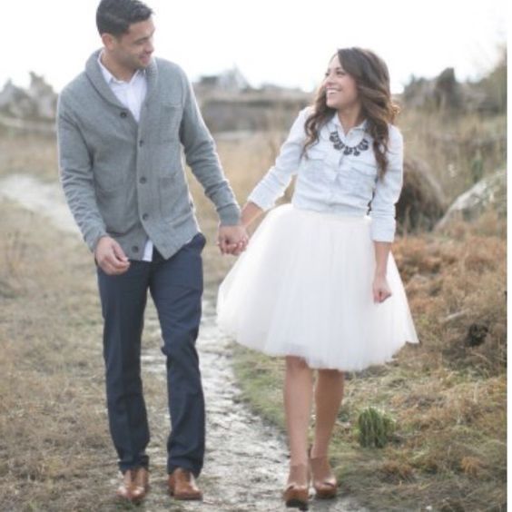 Look para tu sesión pre boda: Faldas de tul 5