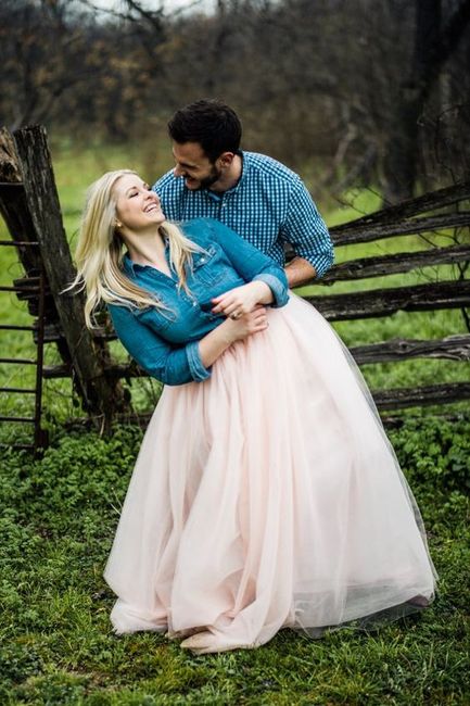 Look para tu sesión pre boda: Faldas de tul 10