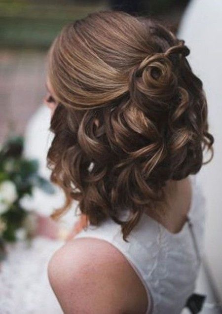 Peinados para novias con cabello corto 25