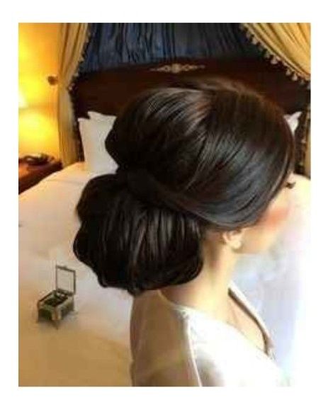 Peinados tipo recogido bajo para novia 👰🏻 39
