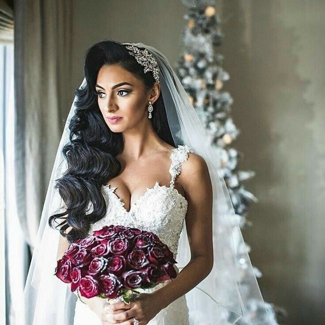 Peinados con cabello suelto para novia 👰🏻 17