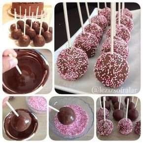 Postres cubiertos de chocolate para mesa de postres 5