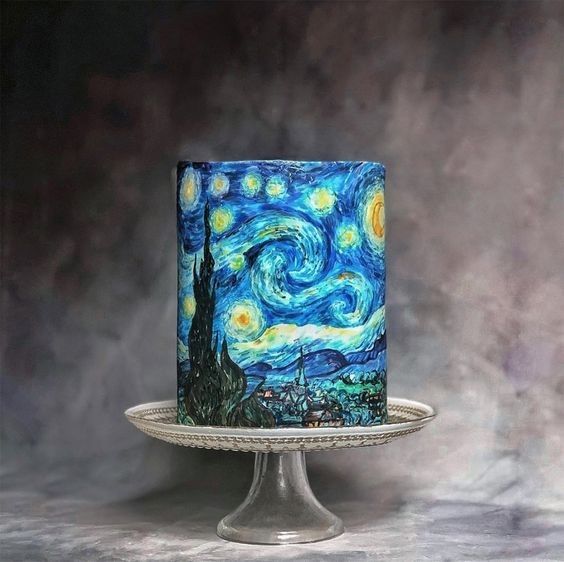 Boda inspirada en la obra de arte "noche estrellada" de Van Gogh 15