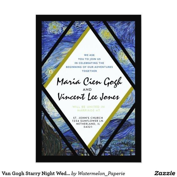 Boda inspirada en la obra de arte "noche estrellada" de Van Gogh 19