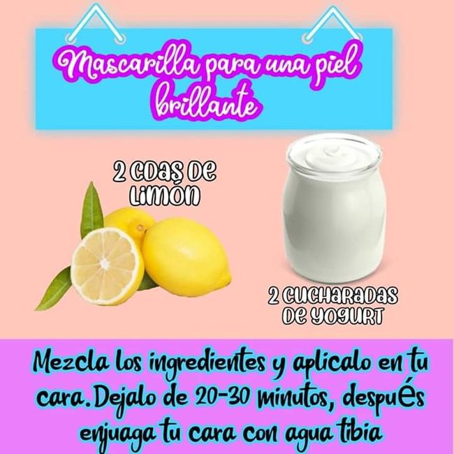 Mascarillas naturales para el rostro 🍏🥕🍯🍈 6