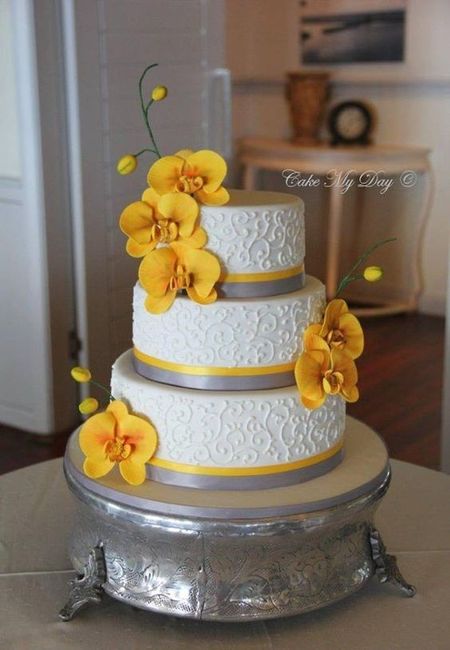 Colores:  Decoracion amarilla para tu pastel en primavera 13