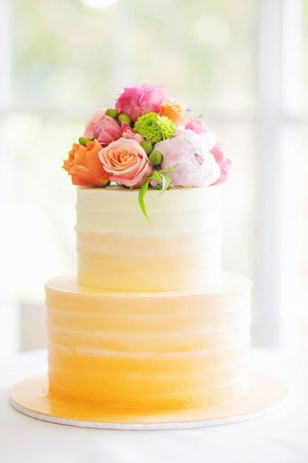 Colores: Pasteles de boda para verano en color amarillo. 5