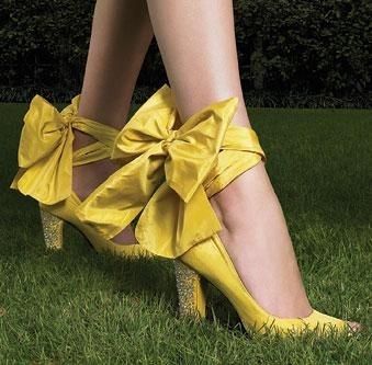 Colores: zapatos nupciales amarillos 6