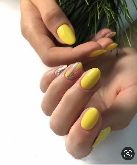 Colores: uñas color amarillo para tu día b 14