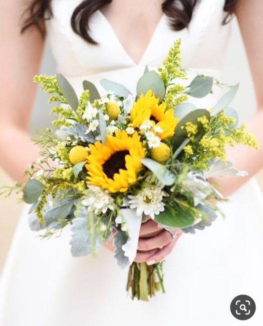 Colores: Un toque amarillo para tu boda, con girasoles (ramo) 3