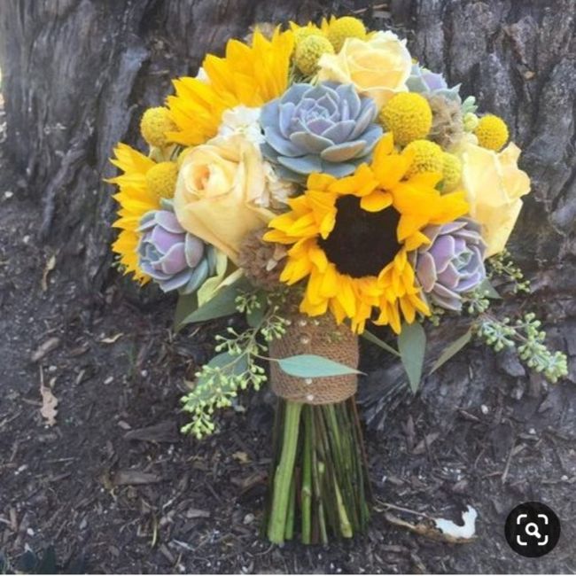 Colores: Un toque amarillo para tu boda, con girasoles (ramo) 9