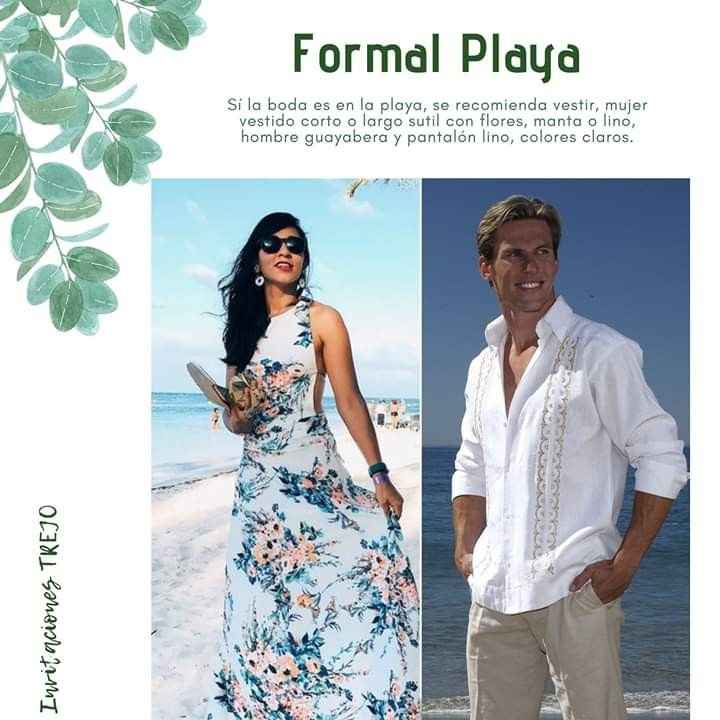 Dress Code para boda en la playa! - 1