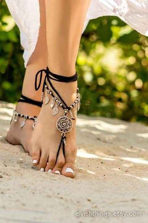 Zapatos para boda a pie de playa - 2