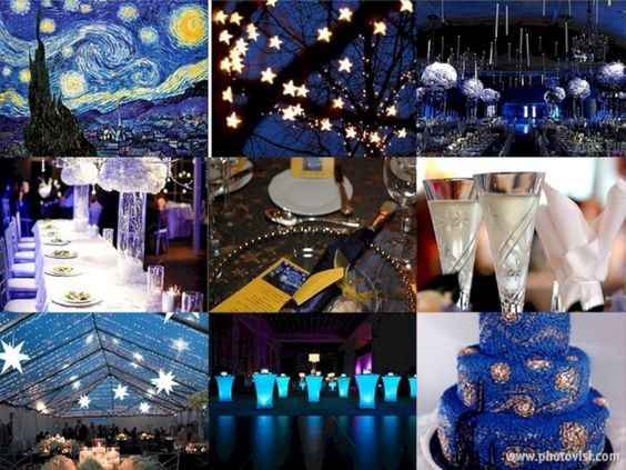 Boda inspirada en la obra de arte "noche estrellada" de Van Gogh - 3