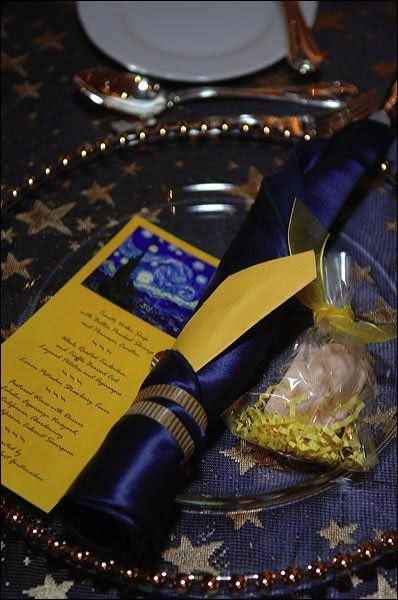 Boda inspirada en la obra de arte "noche estrellada" de Van Gogh - 11