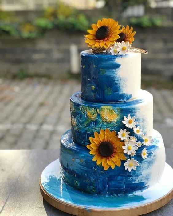 Boda inspirada en la obra de arte "noche estrellada" de Van Gogh - 16