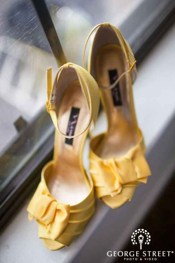 Colores: zapatos nupciales amarillos - 10