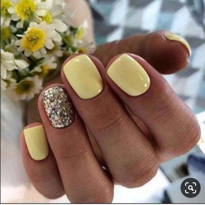 Colores: uñas color amarillo para tu día b - 8